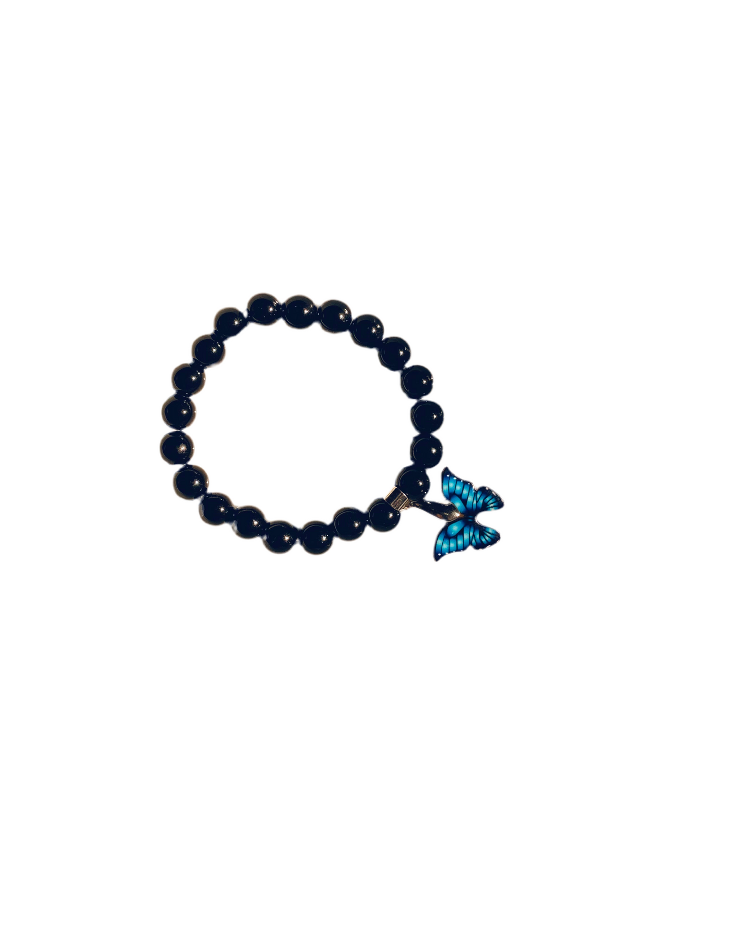 Blue butterfly stone bracelet