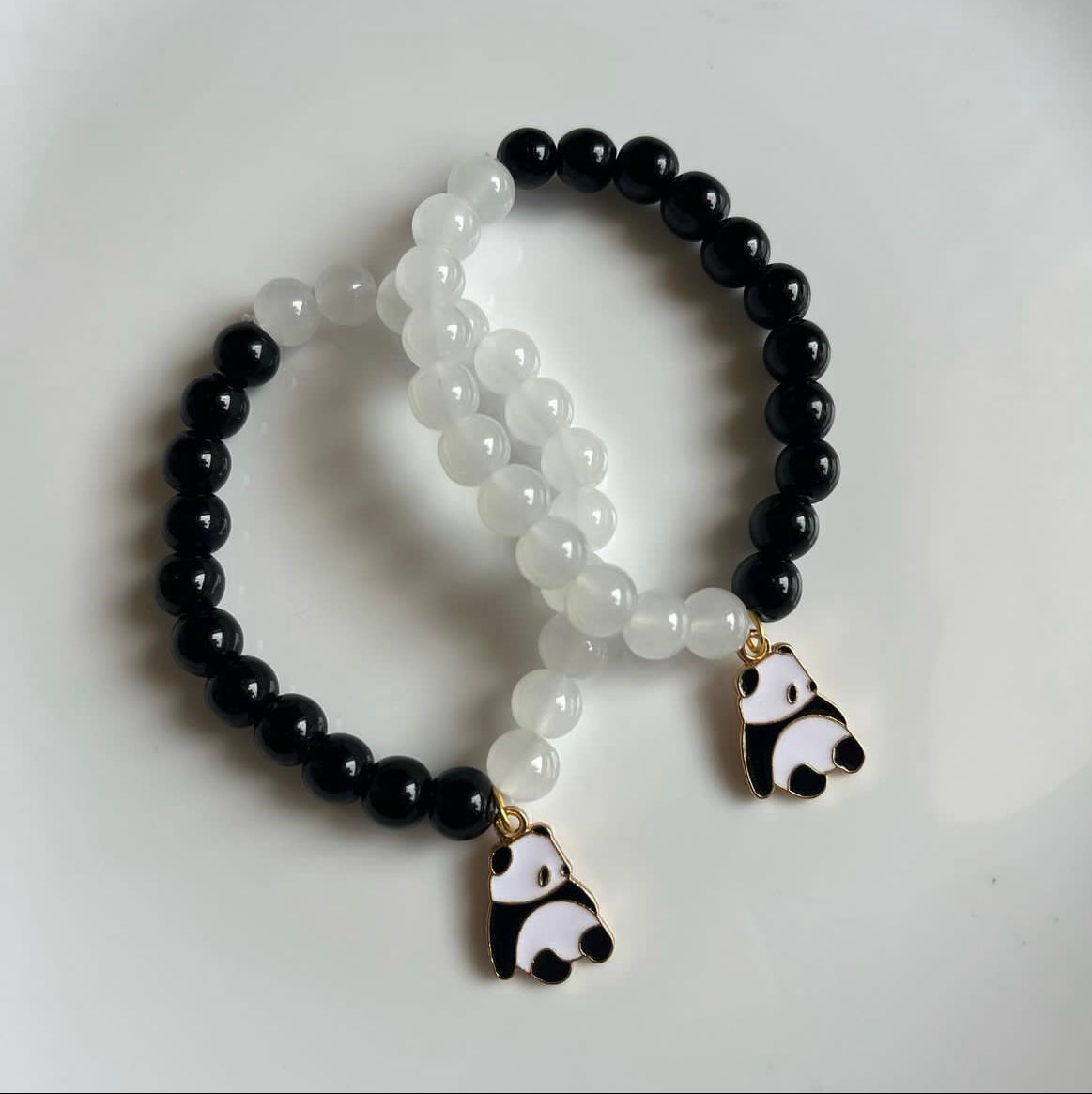 Cute panda pair bracelets