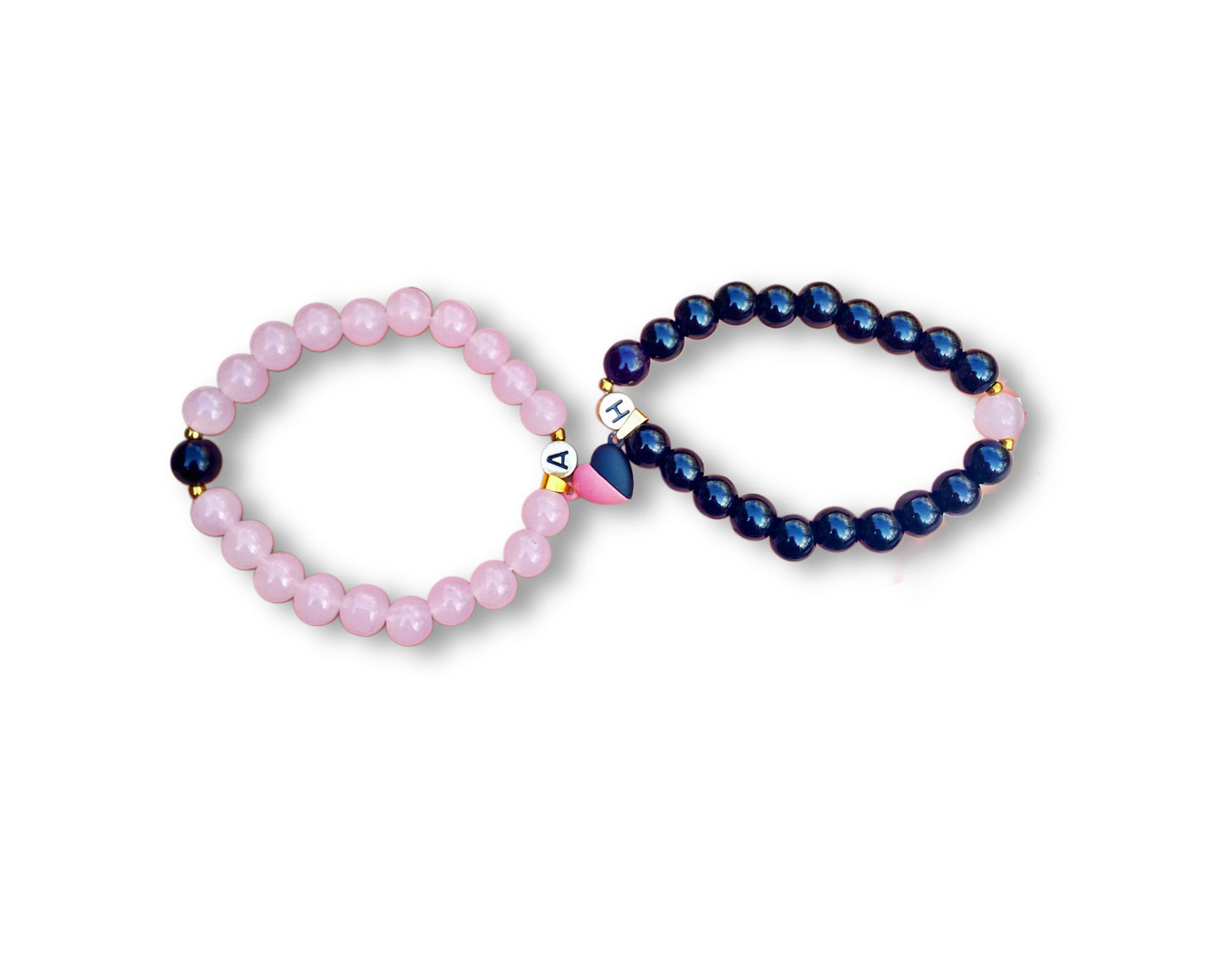 Magical Magnet bracelets black /pink
