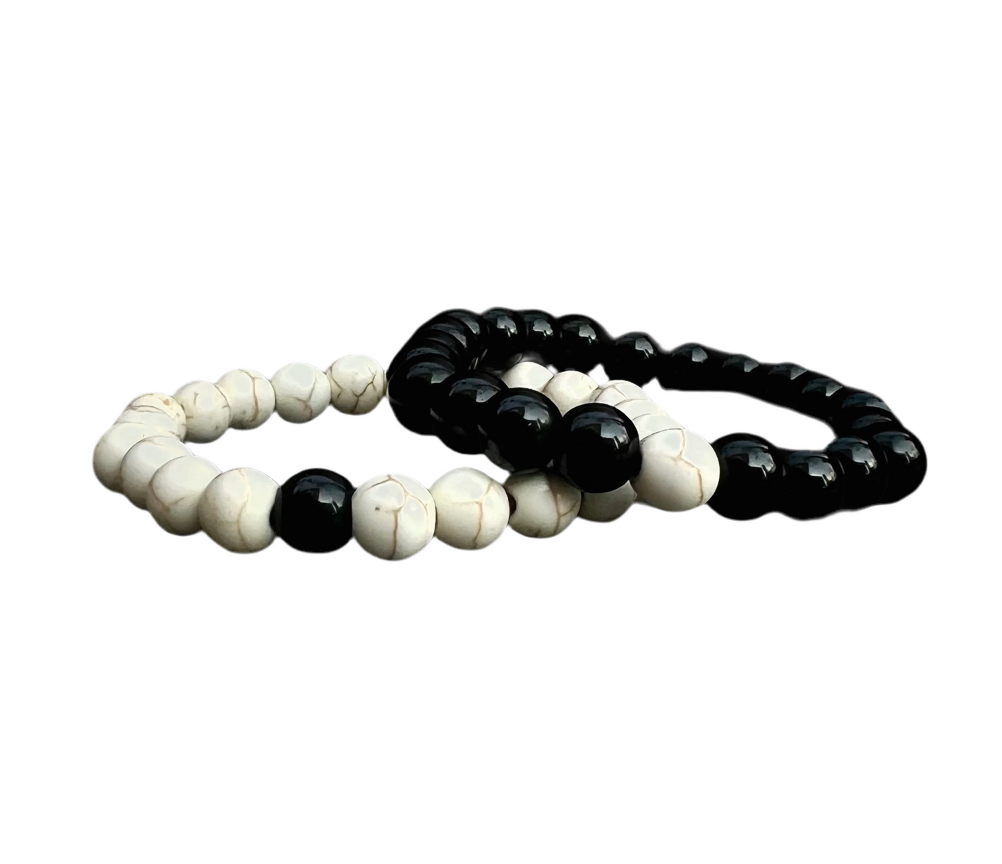 Basic black / white bracelet