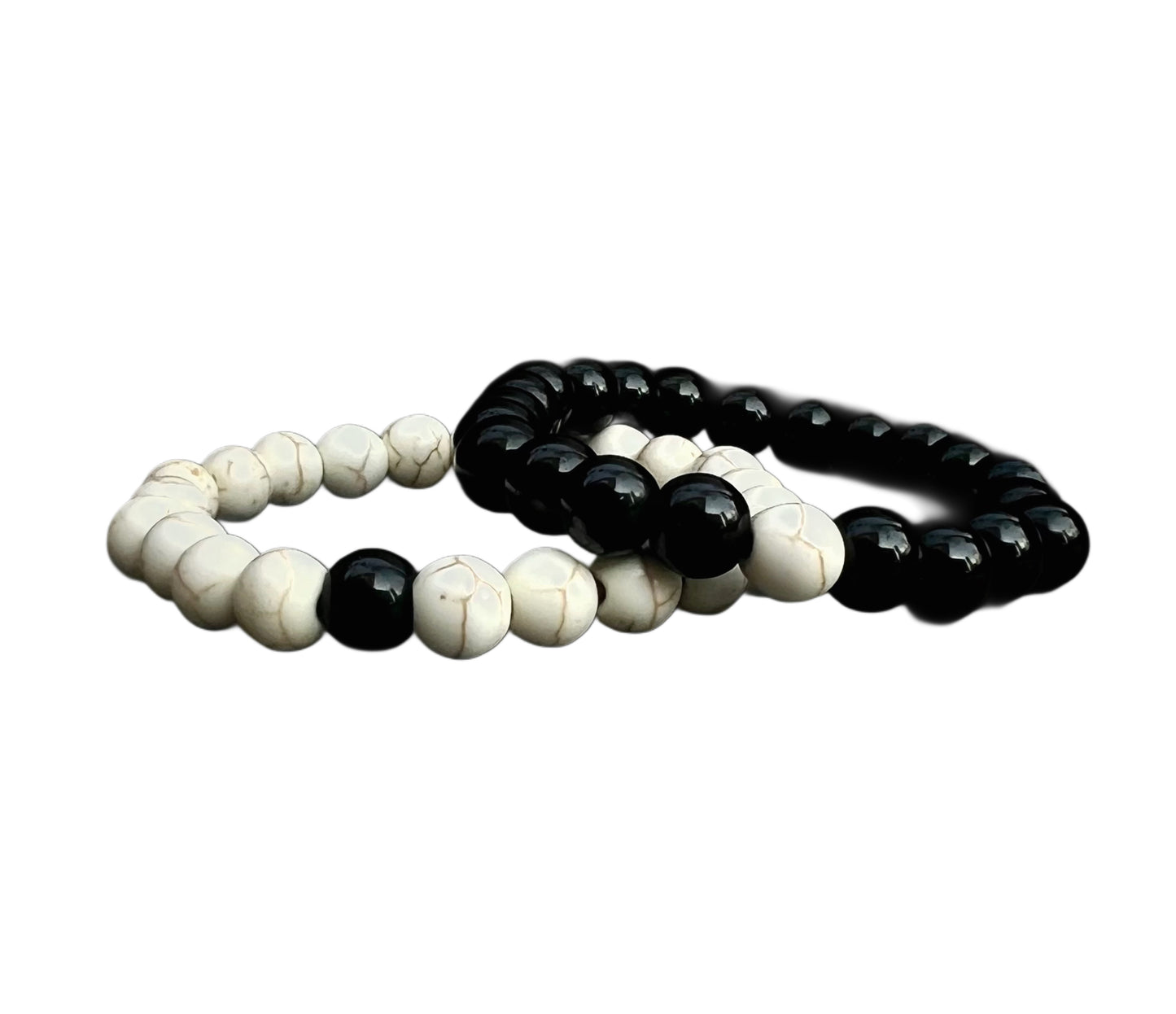 Basic black / white bracelet
