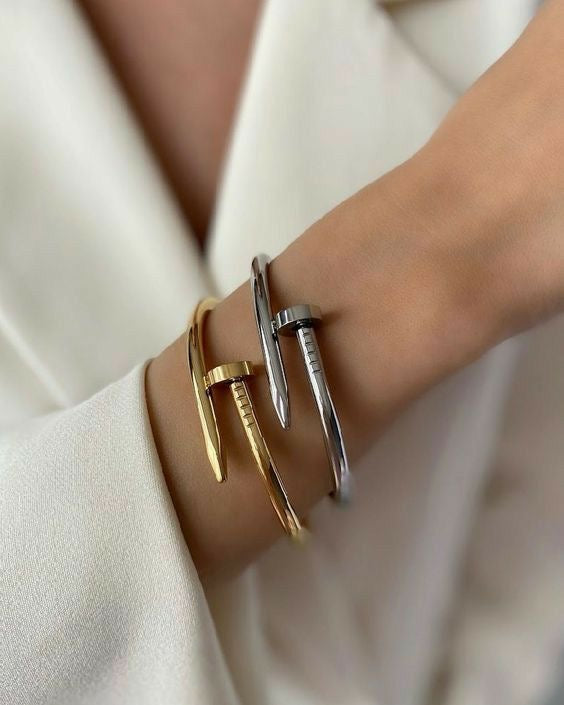 Stainless steel cuff bracelet
