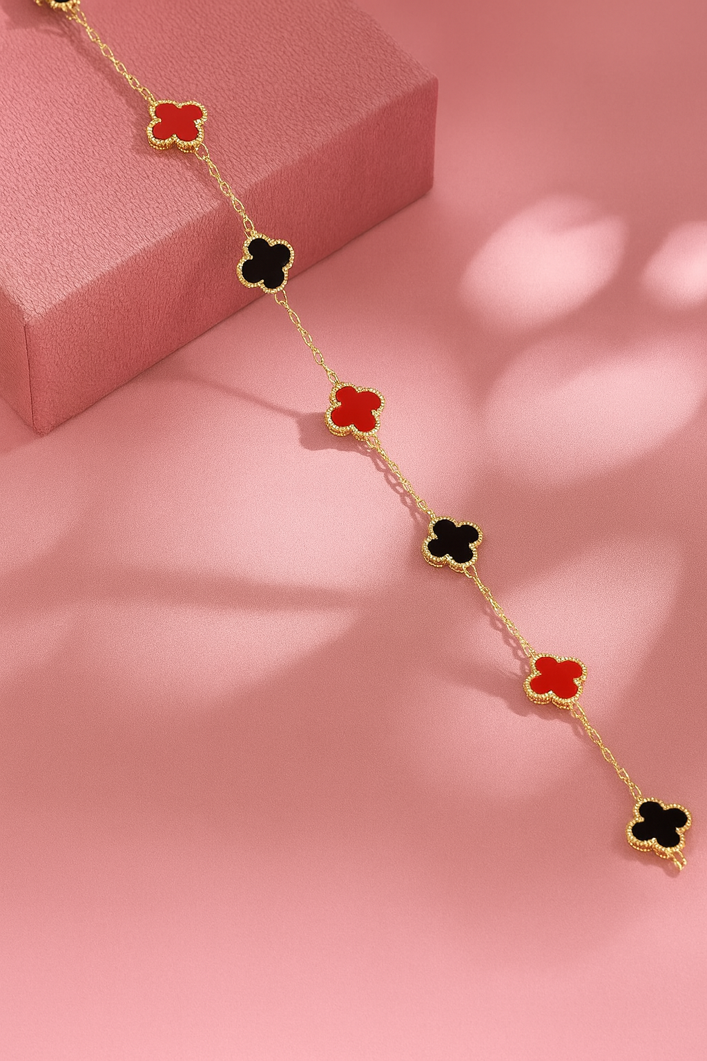 Clover chram bracelet
