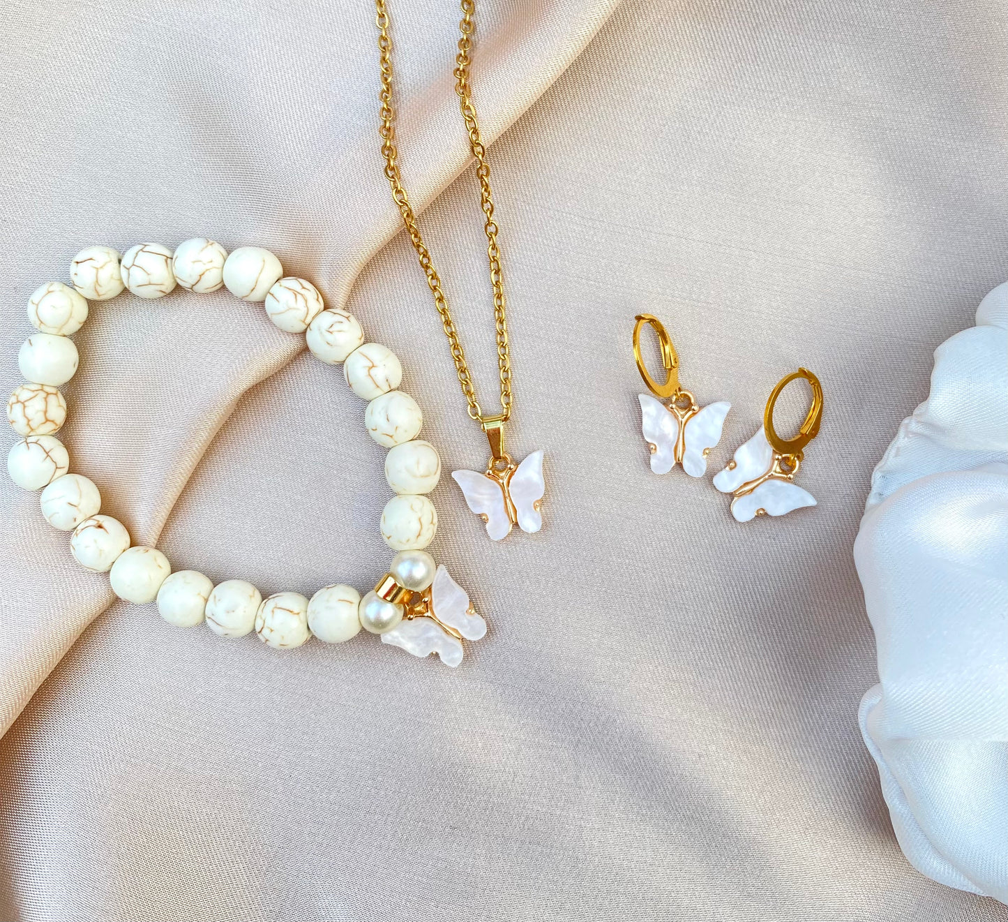 White butterfly birthday pack