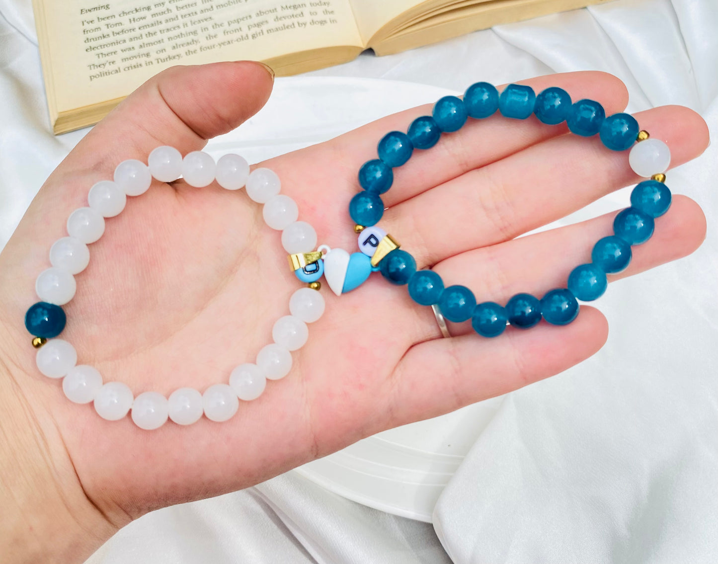 Magical magenta bracelet pair