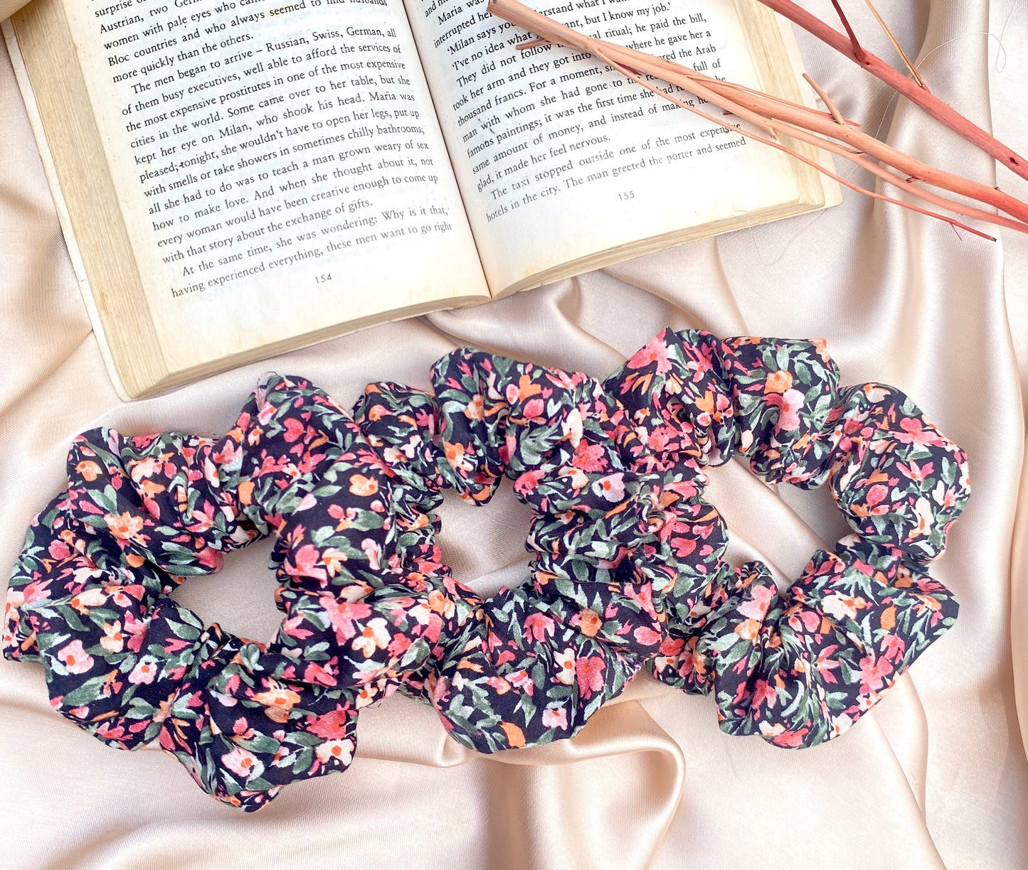 Cute printed scrunchies