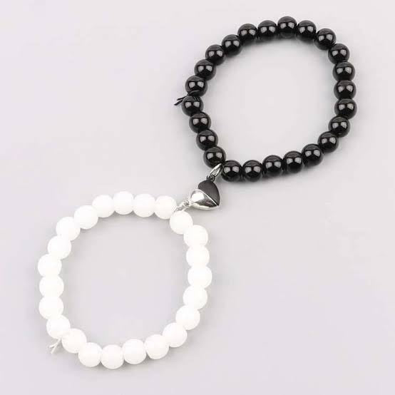 heart magnet pair bracelet