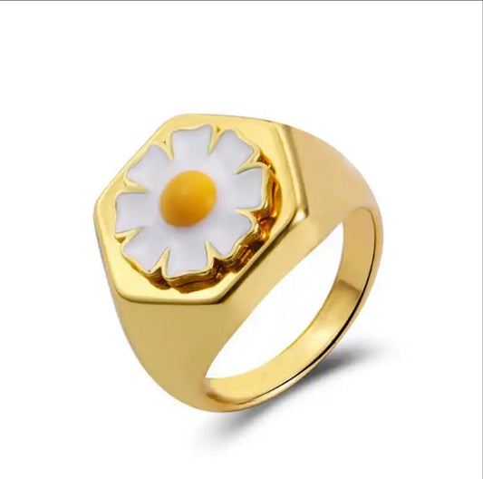 Flower daisy ring