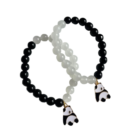 Cute panda pair bracelets