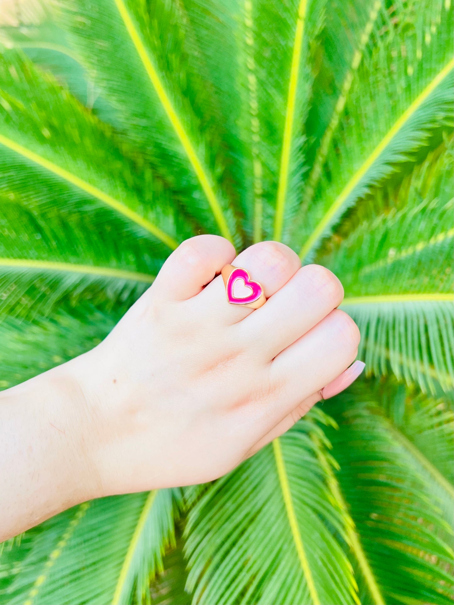 Pink Colorful Love Heart