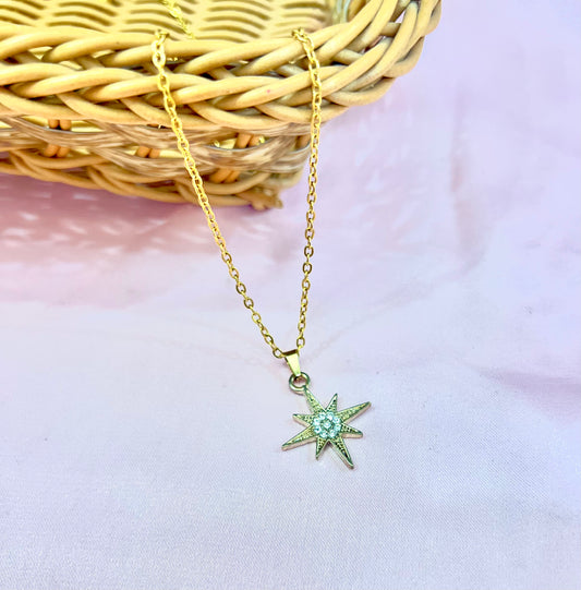 Star diamond necklace
