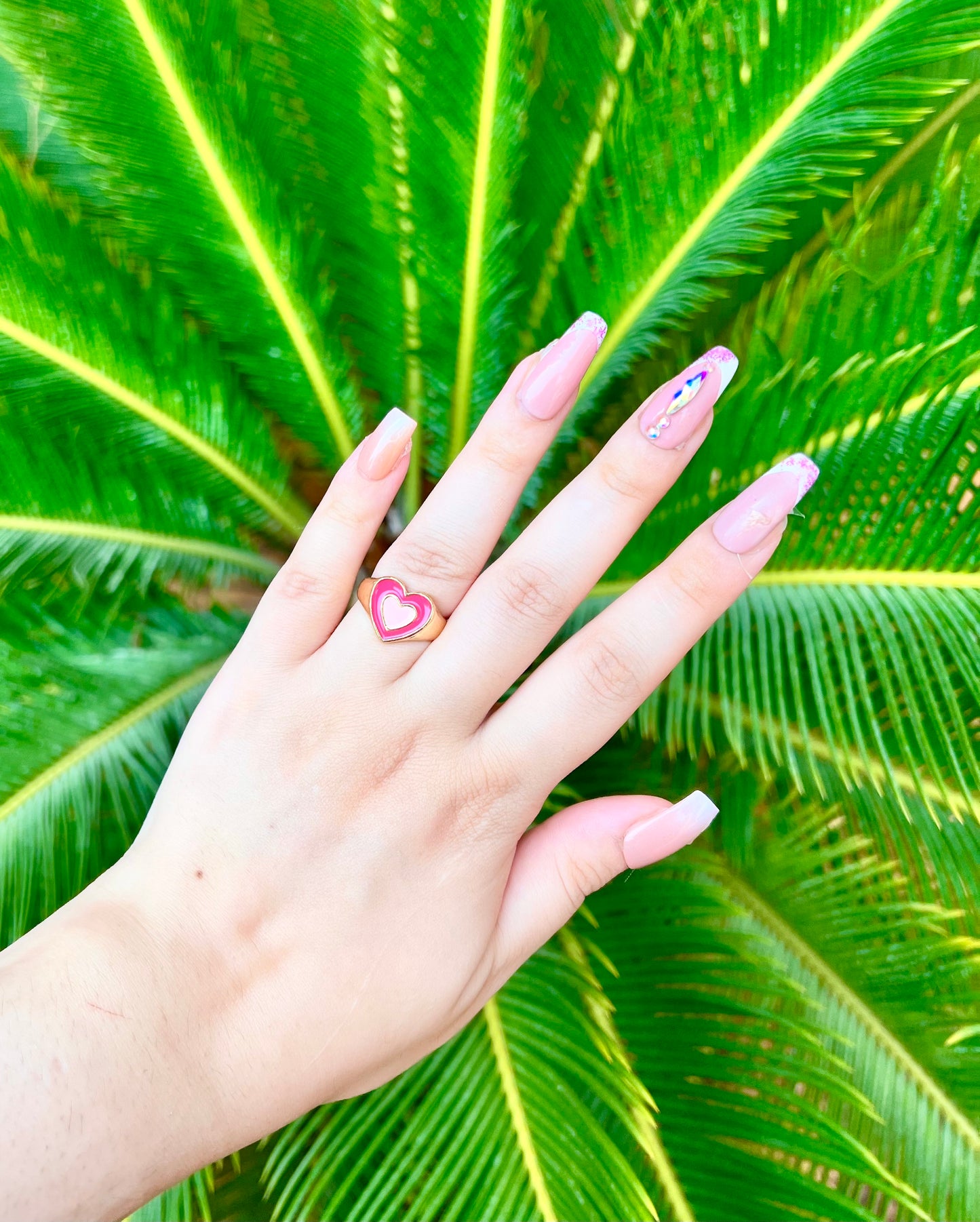 Pink Colorful Love Heart