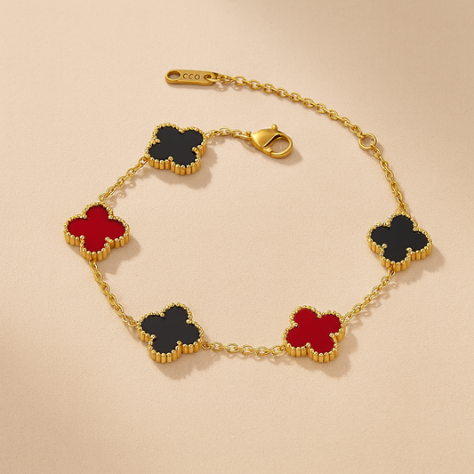 Clover chram bracelet