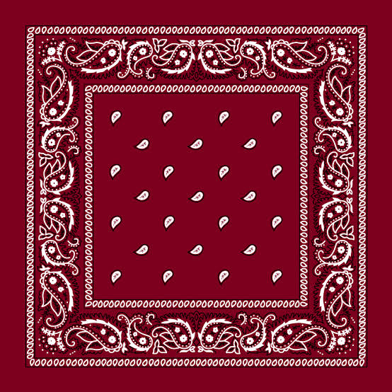 Maroon bandana