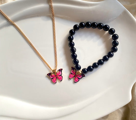 Hot pink butterfly pack