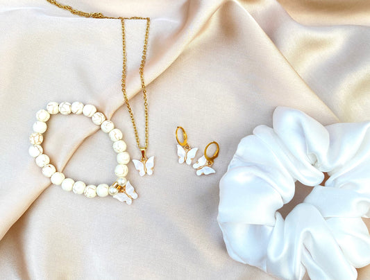 White butterfly birthday pack