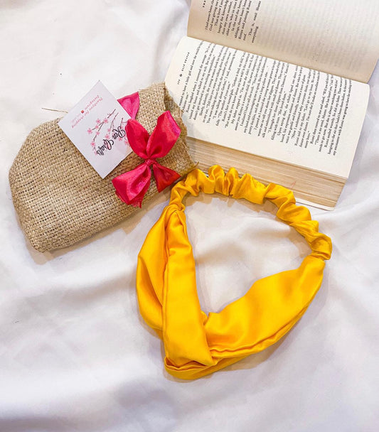 Turban headband colour gold