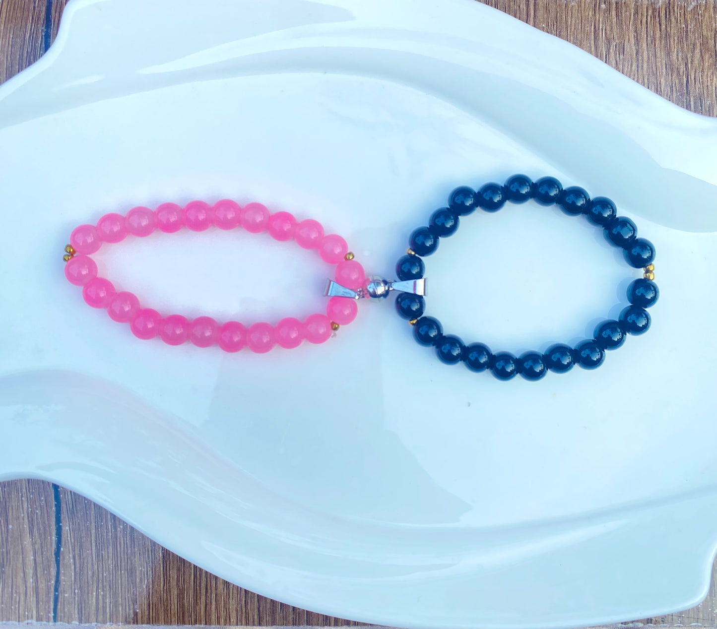 Ball magnet pair bracelet