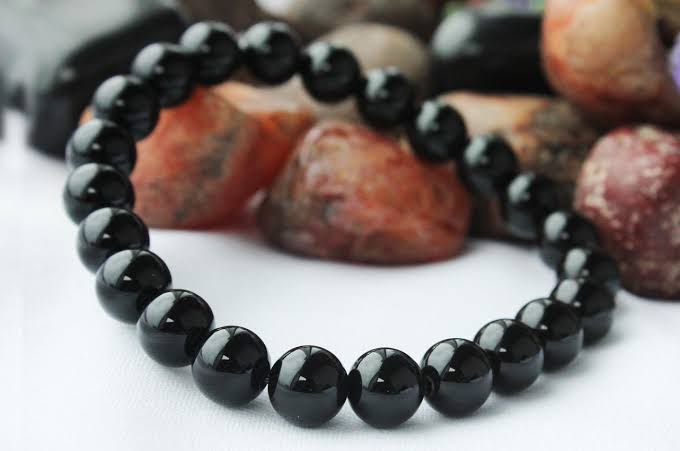 Black stone bracelet