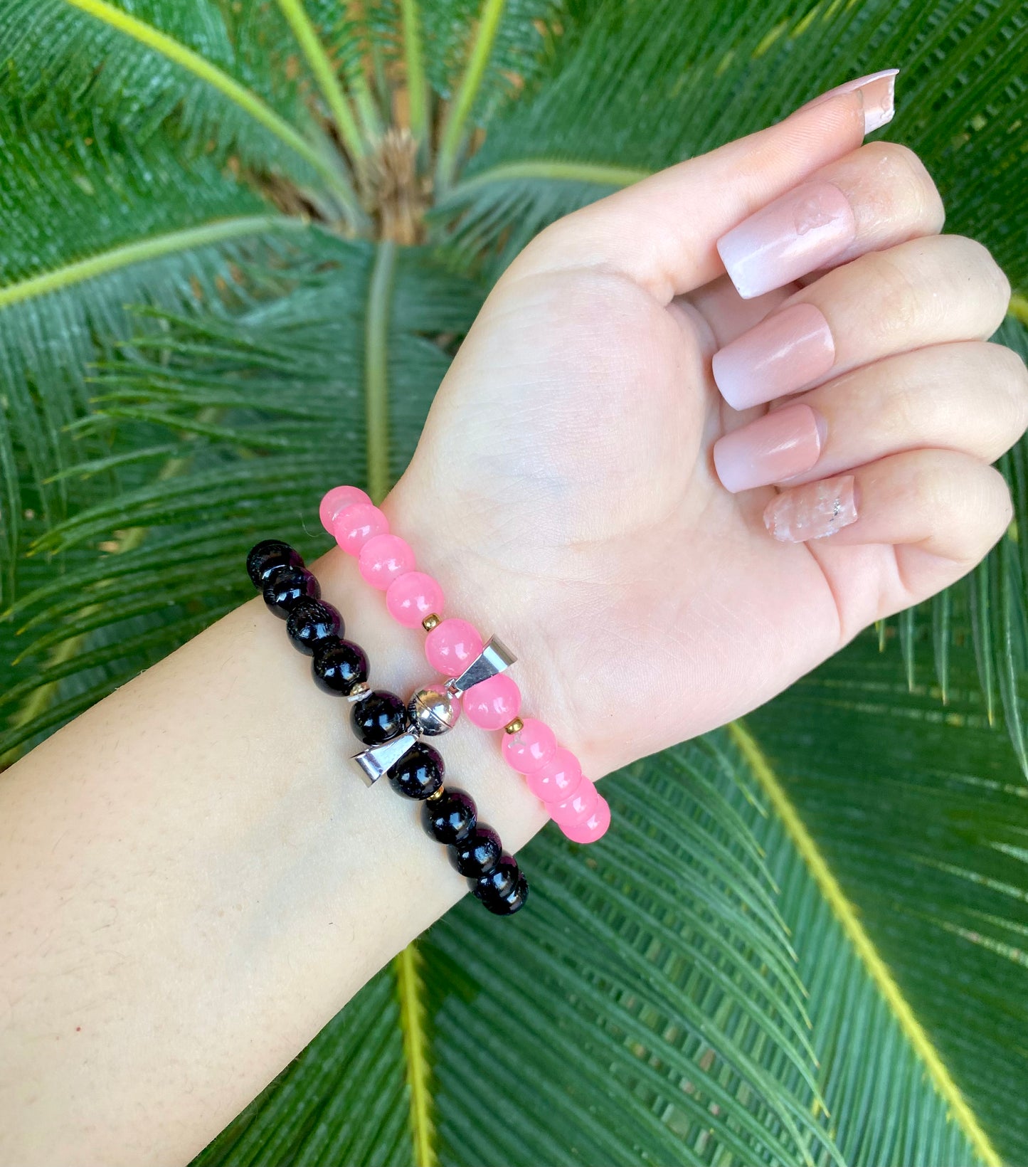 Ball magnet pair bracelet
